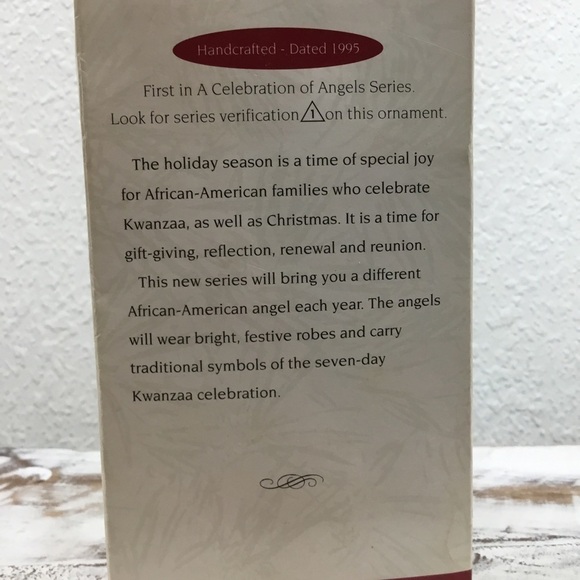 HALLMARK Vintage Keepsake Ornament A Celebration of Angels for African-Americans - Picture 7 of 7